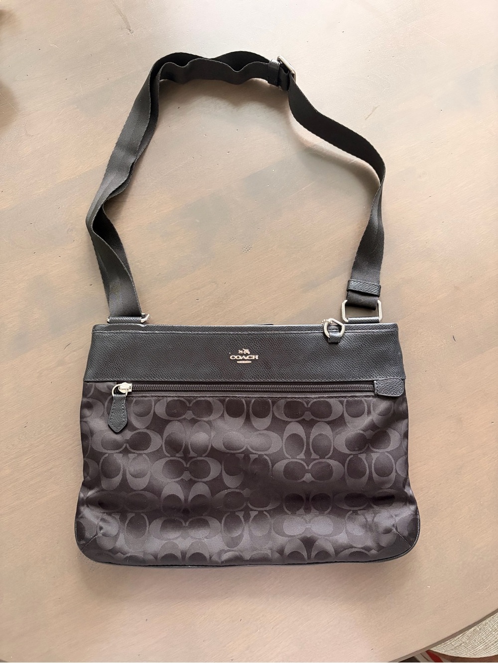Coach Signature Crossbody Bag in Black